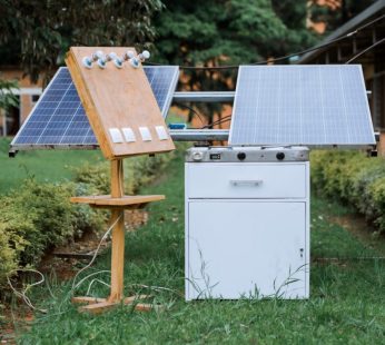 Solar Panel Cooker with Lights