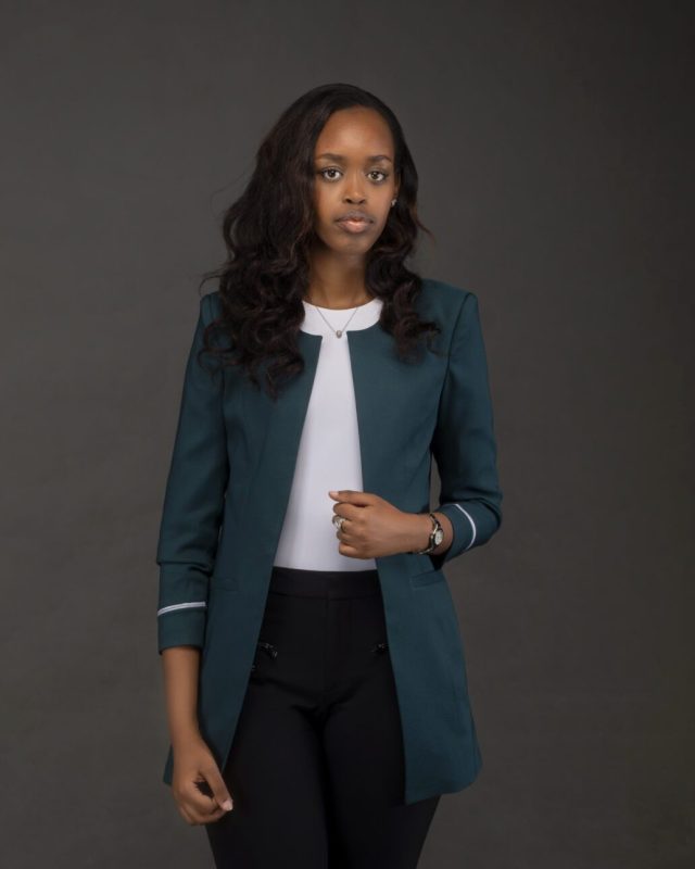 F and Y Made in Rwanda Chic Army Green Blazer
