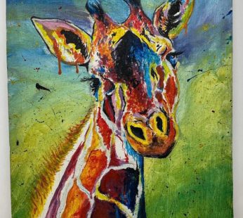 Baby Giraffe – Original painting by arsene
