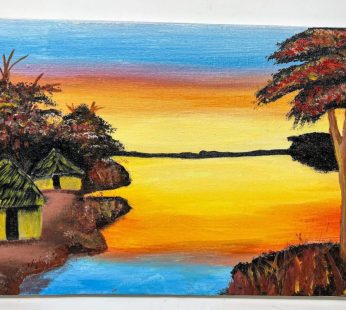African Sunset – original painting by Briand Kimana