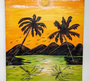 African Sunset – original painting by Briand Kimana