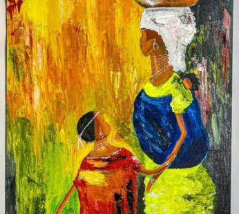 Mother’s Love- Original painting by Briand Kimana