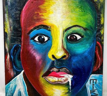 A different Smile- Original painting by Briand Kimana