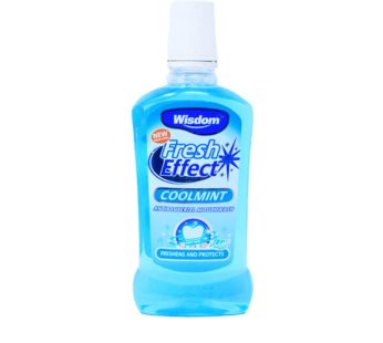 WISDOM COOLMINT MOUTH WASH 500ML
