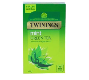 TWININGS GREEN TEA/MINT 20S 40G