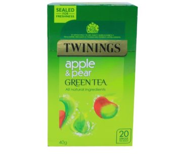 TWININGS APPLE&PEAR GREEN TEA 40G