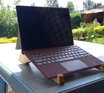 Wooden laptop stand riser