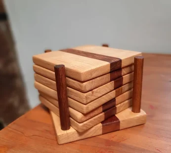Wooden Coasters- set of 6pcs