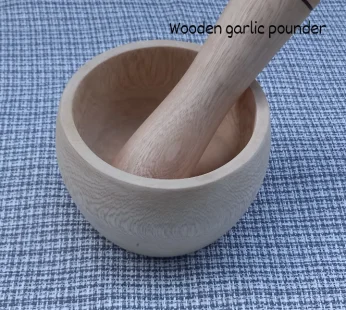 Wooden Garlic Pounder