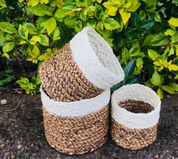 Round Storage Basket Set of 3pcs