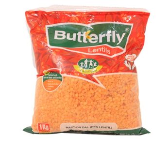 BUTTERFLY MASOOR DAL [ RED LENTIL ] 1KG