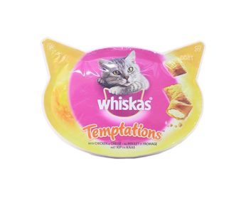 WHISKAS TEMPTATIONS WITH CHICKEN&CHEESE 60G