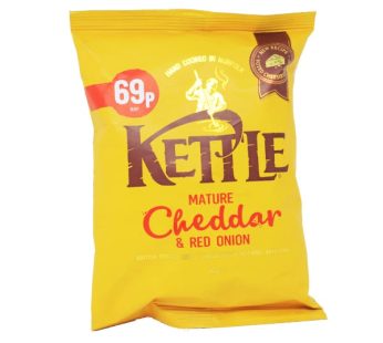 KETTLE CHIPS MATURE CHEDDAR & RED ONION 40G