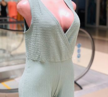 Olive green Jumpsuit with additional belt rope