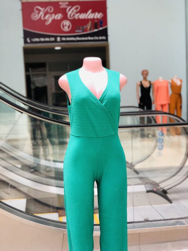 Green Sexy Sleeveless Jumpsuit