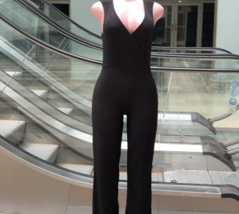 Black Sleeveless Jumpsuit