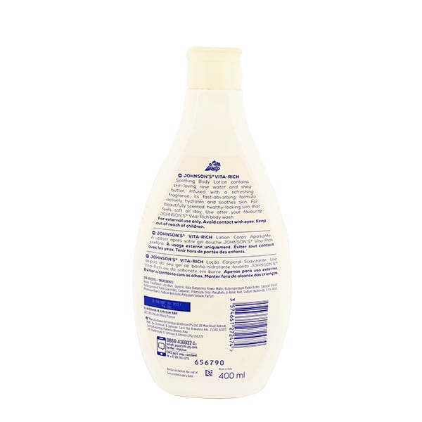 JOHNSON BODY LOTION SOOTHING 400ML - Image 2