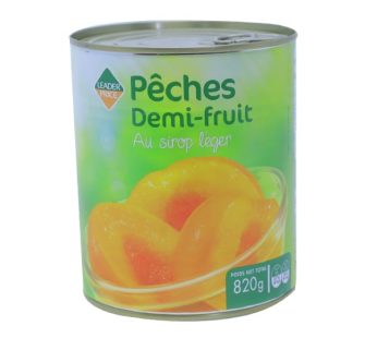 LP PECHES DEMI-FRUIT AU SIROP LEGER 820G