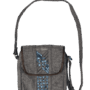 Toolkit Limbag Shoulder Bag Gray with Kitenge Fabric by Aflimba