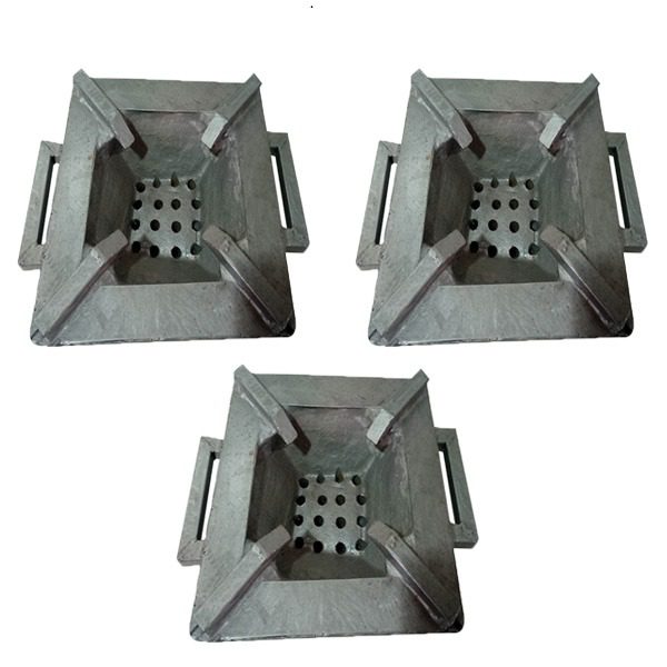 Portable Smoke-Free Single Burner Wood-Burning Eco-Stove 3 Pieces