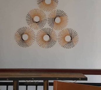 Handcrafted bamboo wall decoration (per piece)