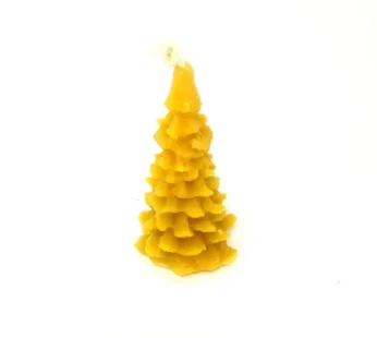 BIG HAND POURED BEESWAX CHRISTMAS TREE CANDLE