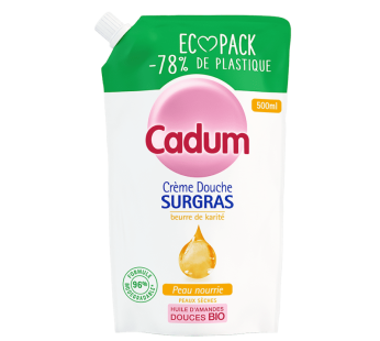 CADUM DOUCHE SURGRAS BEURRE KARITE ECO PACK 500ML