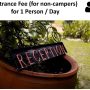 Wonderland Entrance Fee (per person/day) for non-campers