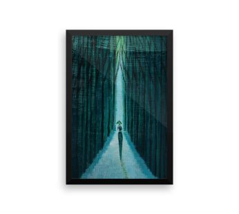 Framed poster – Dear mum series II – Original painting by Kenneth Nkusi (iridescent on canvas)