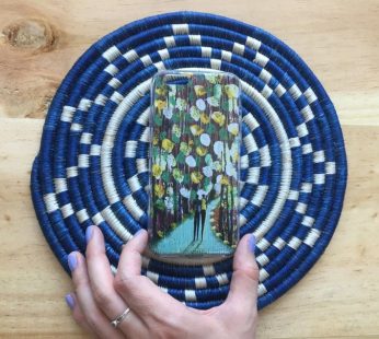 iPhone Case – Lovers series III – African art – Original painting by Kenneth Nkusi (acrylics on canvas) – iPhone 7/7+/8/8+/X