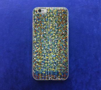 iPhone Case – Quietude – African art – Original painting by Kenneth Nkusi (acrylics on canvas) – 7/7+/8/8+/X/SE/11/XR