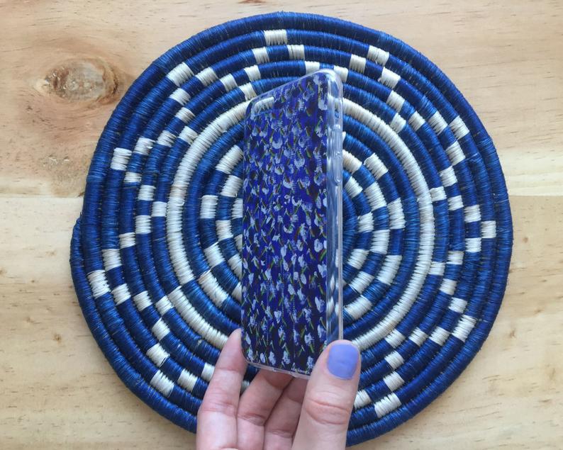 iPhone Case - Love birds Series II - African art - Original painting by Kenneth Nkusi (acrylics on canvas) - 7/7+/8/8+/X