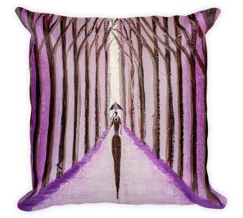 Remembrance Square Pillow – Original painting print by Nkusi Kenneth – African Art