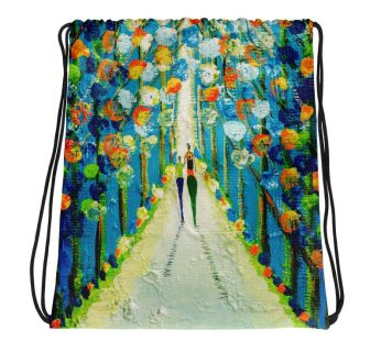 Responsible Drawstring bag – Original painting print by Nkusi Kenneth – African Art