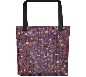 Contentment Tote bag – Original painting print by Nkusi Kenneth – African artwork – Purple