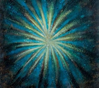 Delight – Original coffee painting by Kenneth Nkusi – Coffee and acrylics on canvas – African art – Coffee Art