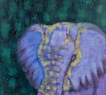 Still Series I – Original coffee painting by Kenneth Nkusi – Coffee and acrylics on canvas – African art – Coffee Art