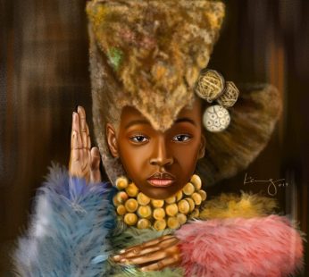 Kemg Arts Blackness Gift 50cmx50cm