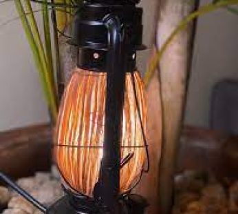 Recycled and Converted Kerosene Lamp