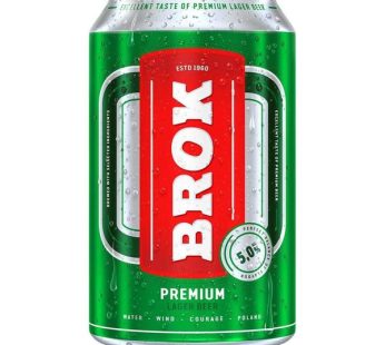 BROK PREMIUM LAGER BEER CAN 330ML