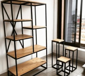 Wood Cabinet with Steel