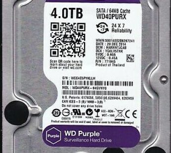 WD40PURX,4T INTELLIPOWER HARD DISK